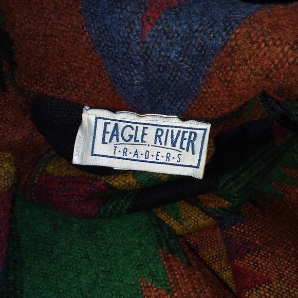 Vintage southwestern wool blanket blazer coat jacket sz 6 - Picture 5 of 6